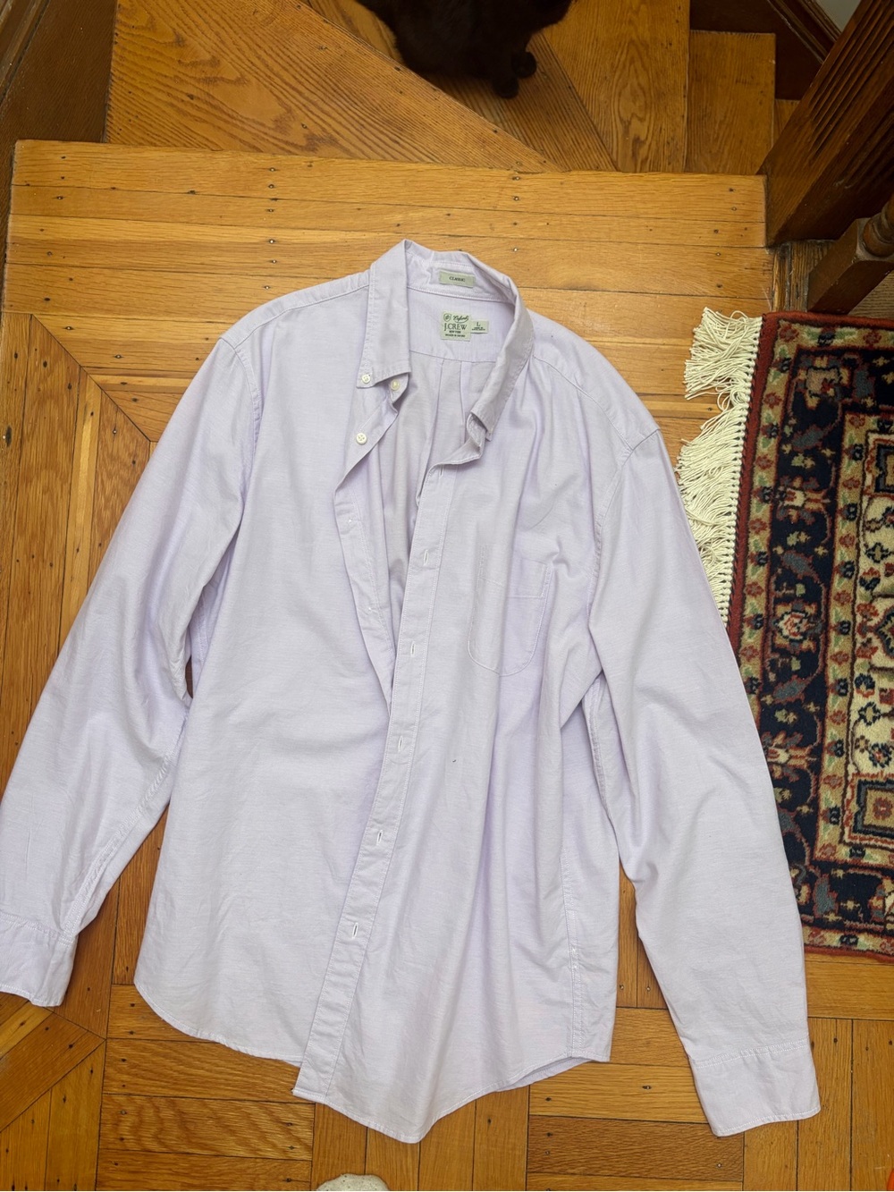J. Crew Classic Lavender Oxford Shirt